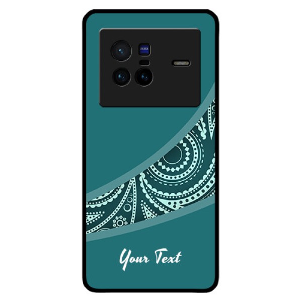 Vivo X80 5G Photo Printing on Glass Case - semi visible floral Design Vivo X80 5G Photo Printing on Glass Case - semi visible floral Design