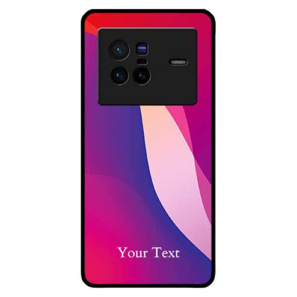 Vivo X80 5G Personalized Glass Phone Case - Digital abstract Overlap Design Vivo X80 5G Personalized Glass Phone Case - Digital abstract Overlap Design