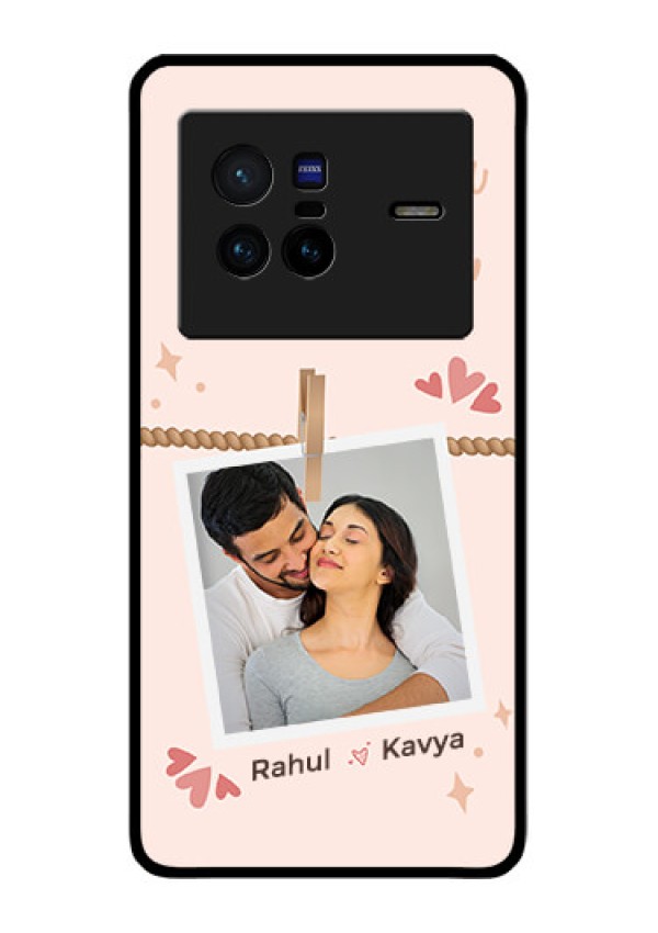 Vivo X80 5G Custom Glass Phone Case - Forever and ever love Design