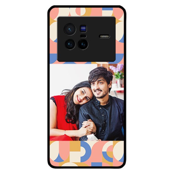 Vivo X80 5G Photo Printing on Glass Case - Semi-circle Maze Pattern Design Vivo X80 5G Photo Printing on Glass Case - Semi-circle Maze Pattern Design