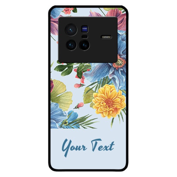 Vivo X80 5G Custom Glass Mobile Case - Stunning Watercolored Flowers Painting Design Vivo X80 5G Custom Glass Mobile Case - Stunning Watercolored Flowers Painting Design