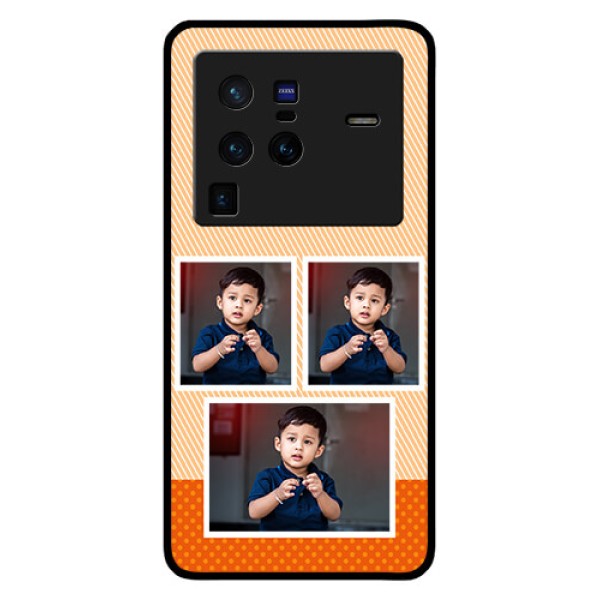Vivo X80 Pro 5G Photo Printing on Glass Case - Bulk Photos Upload Design
