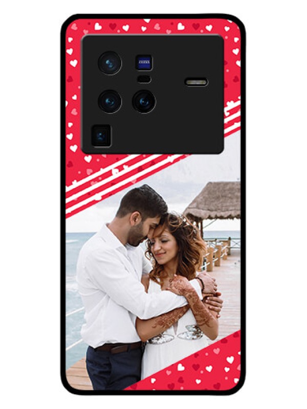 Custom Vivo X80 Pro 5G Custom Glass Mobile Case - Valentines Gift Design