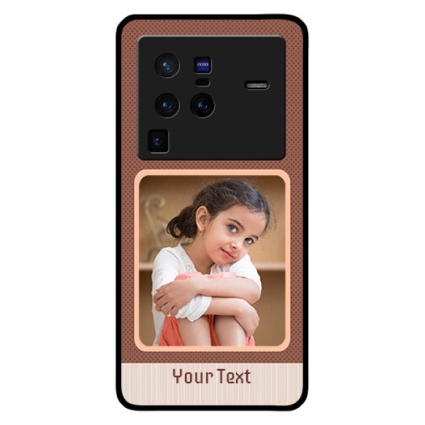 Vivo X80 Pro 5G Custom Glass Phone Case - Simple Pic Upload Design