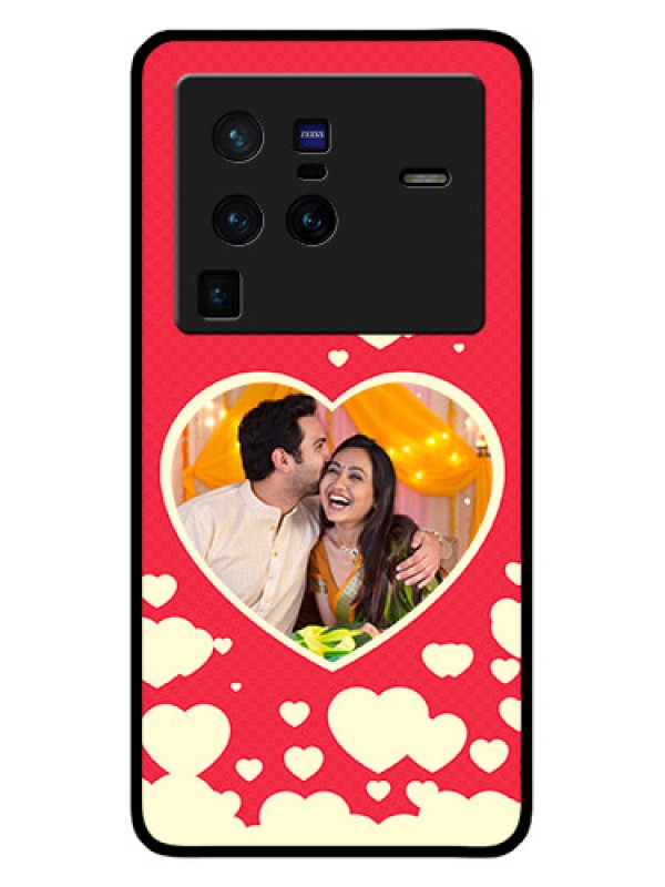 Custom Vivo X80 Pro 5G Custom Glass Mobile Case - Love Symbols Phone Cover Design