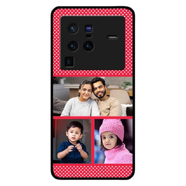 Vivo X80 Pro 5G Personalized Glass Phone Case - Bulk Pic Upload Design