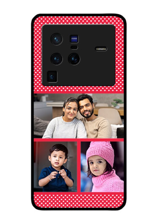 Vivo X80 Pro 5G Personalized Glass Phone Case - Bulk Pic Upload Design