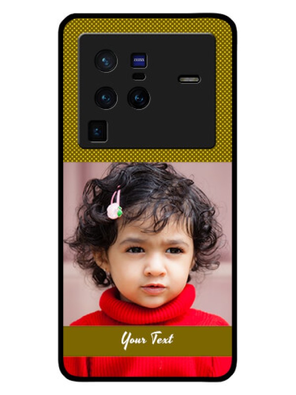 Custom Vivo X80 Pro 5G Custom Glass Phone Case - Simple Green Color Design