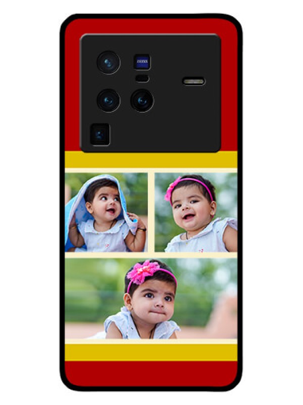 Custom Vivo X80 Pro 5G Custom Glass Mobile Case - Multiple Pic Upload Design