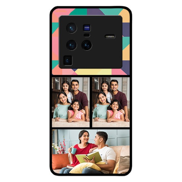 Vivo X80 Pro 5G Custom Glass Phone Case - Bulk Pic Upload Design