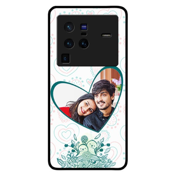 Vivo X80 Pro 5G Photo Printing on Glass Case - Premium Couple Design