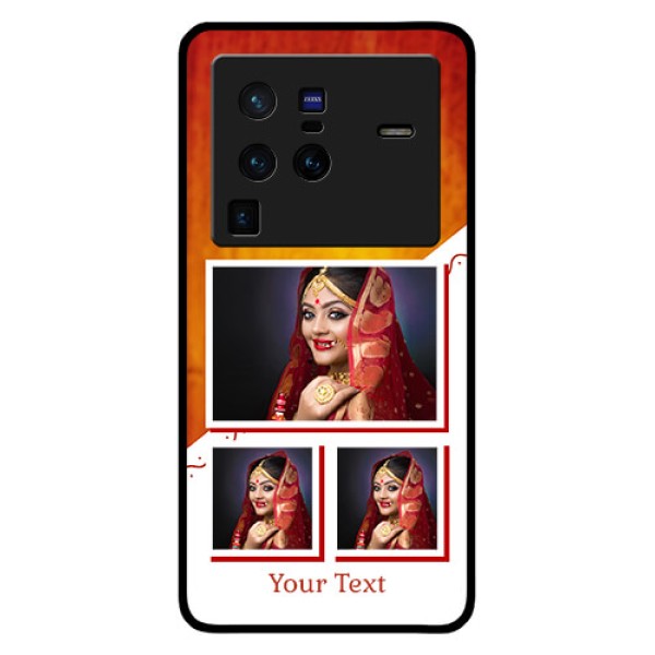 Vivo X80 Pro 5G Custom Glass Phone Case - Wedding Memories Design