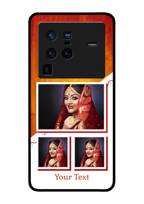 Vivo X80 Pro 5G Custom Glass Phone Case - Wedding Memories Design