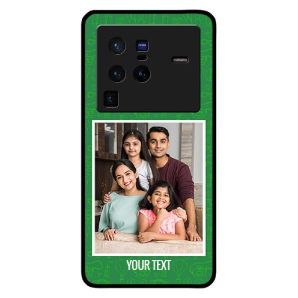 Vivo X80 Pro 5G Personalized Glass Phone Case - Picture Upload Design