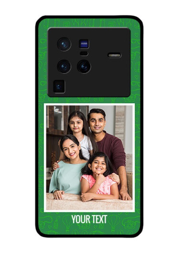 Vivo X80 Pro 5G Personalized Glass Phone Case - Picture Upload Design