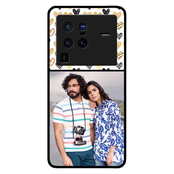 Vivo X80 Pro 5G Photo Printing on Glass Case - Love Symbol Design