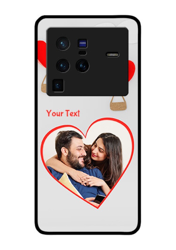 Vivo X80 Pro 5G Custom Glass Mobile Case - Parachute Love Design