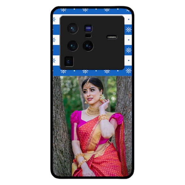 Vivo X80 Pro 5G Photo Printing on Glass Case - Snow Pattern Design