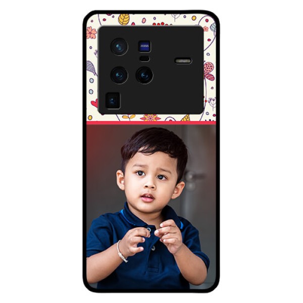 Vivo X80 Pro 5G Custom Glass Mobile Case - Premium Floral Design
