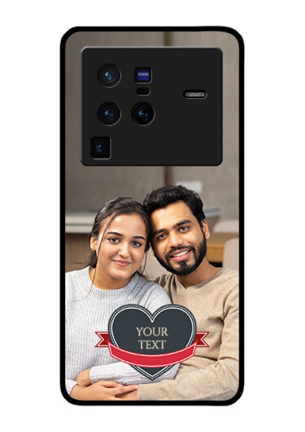 Vivo X80 Pro 5G Custom Glass Phone Case - Just Married Couple Design
