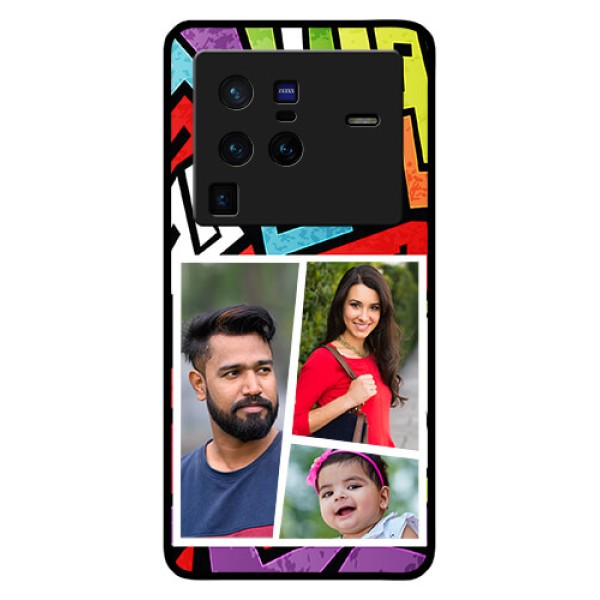 Vivo X80 Pro 5G Custom Glass Phone Case - Graffiti pattern Design