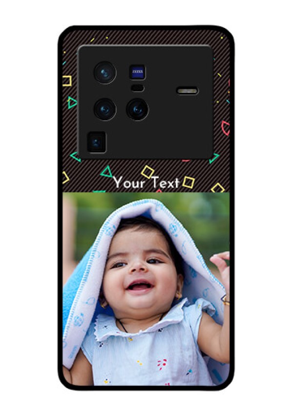 Vivo X80 Pro 5G Custom Glass Phone Case - with confetti birthday design