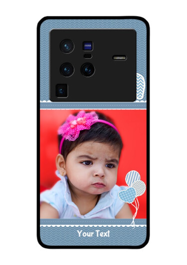 Vivo X80 Pro 5G Photo Printing on Glass Case - with Kids Pattern Design