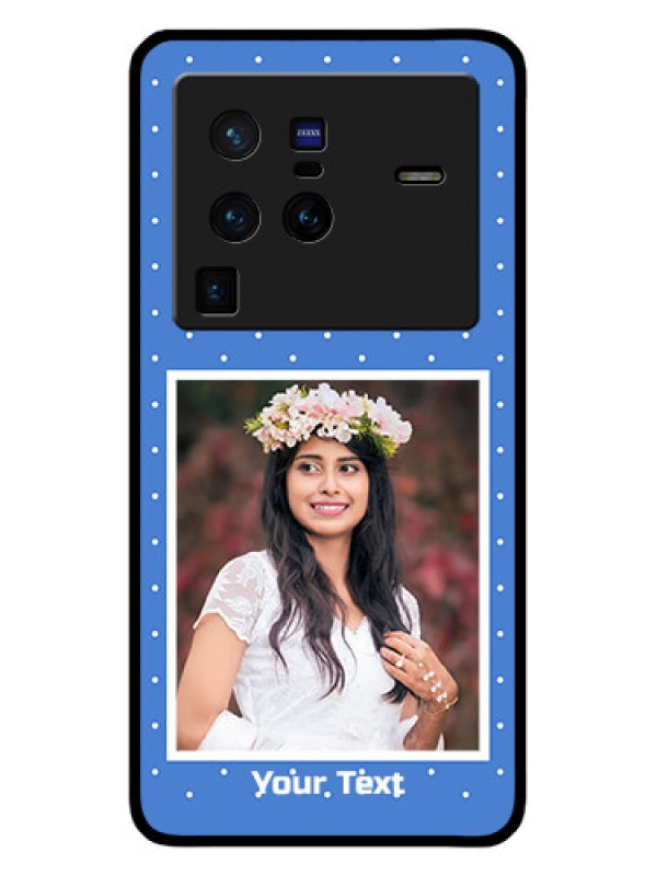 Custom Vivo X80 Pro 5G Photo Printing on Glass Case - Polka dots design
