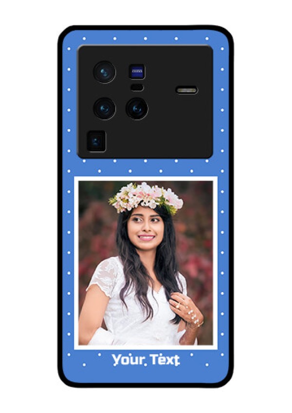 Vivo X80 Pro 5G Photo Printing on Glass Case - Polka dots design