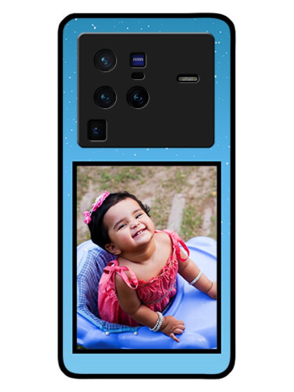 Custom Vivo X80 Pro 5G Custom Glass Mobile Case - Wave Pattern Colorful Design