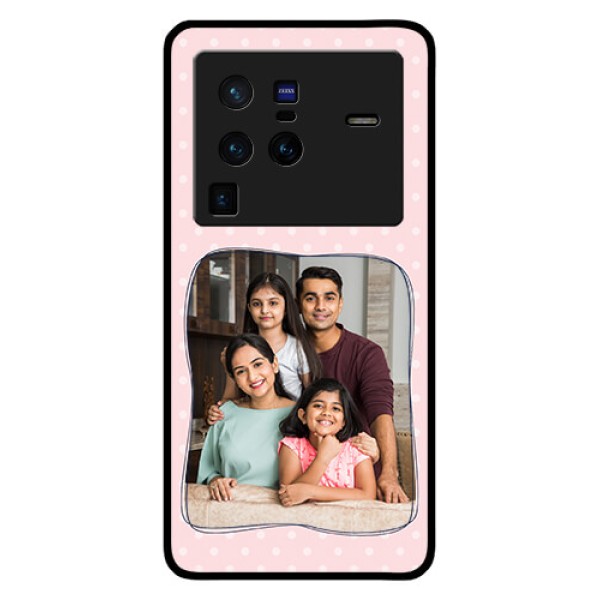 Vivo X80 Pro 5G Custom Glass Phone Case - Family with Dots Design