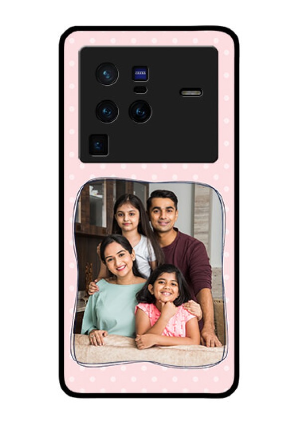 Vivo X80 Pro 5G Custom Glass Phone Case - Family with Dots Design