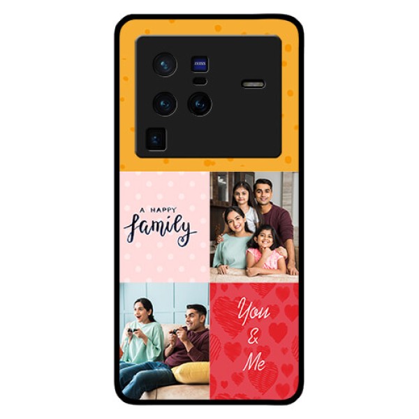 Vivo X80 Pro 5G Personalized Glass Phone Case - Images with Quotes Design
