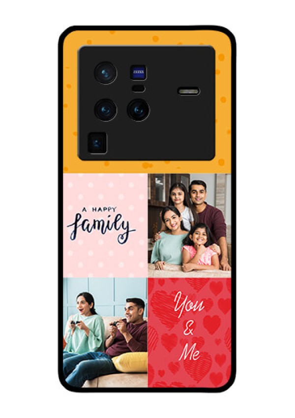 Vivo X80 Pro 5G Personalized Glass Phone Case - Images with Quotes Design