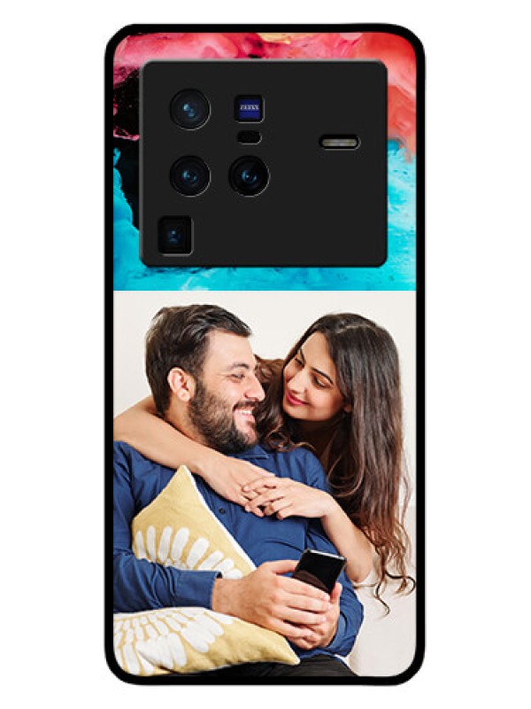 Custom Vivo X80 Pro 5G Custom Glass Mobile Case - Quote with Acrylic Painting Design