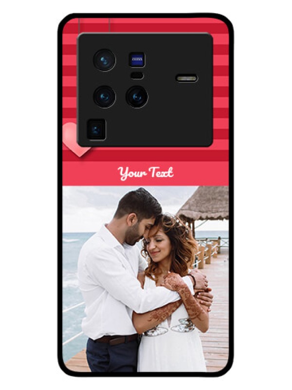 Custom Vivo X80 Pro 5G Custom Glass Phone Case - Valentines Day Design