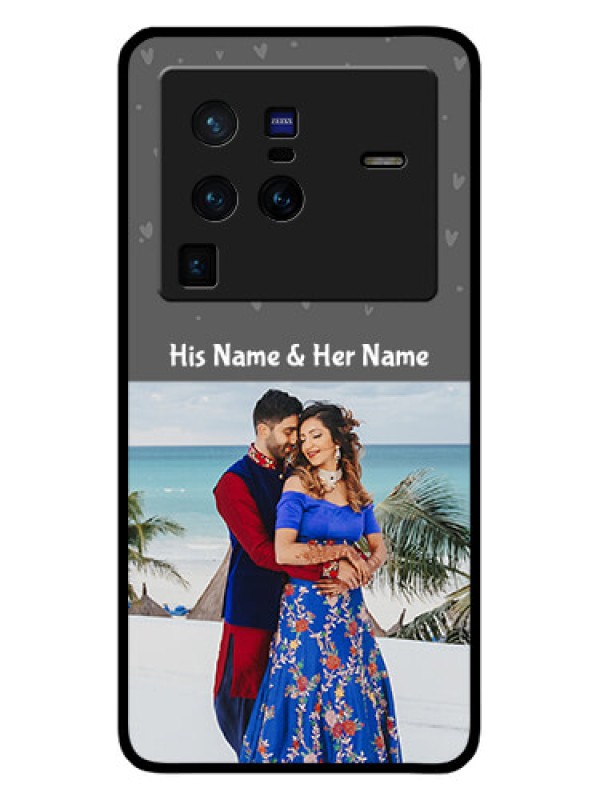 Custom Vivo X80 Pro 5G Custom Glass Mobile Case - Buy Love Design with Photo Online