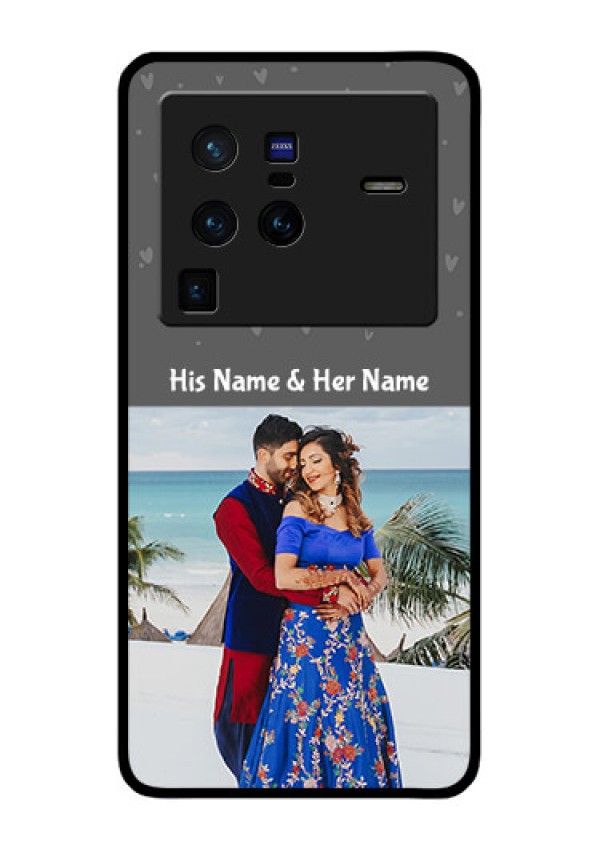 Vivo X80 Pro 5G Custom Glass Mobile Case - Buy Love Design with Photo Online