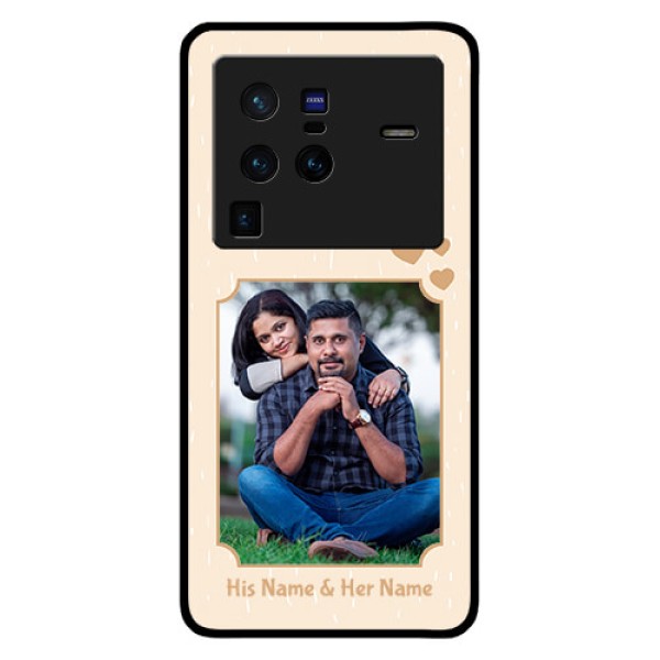Vivo X80 Pro 5G Custom Glass Phone Case - with confetti love design