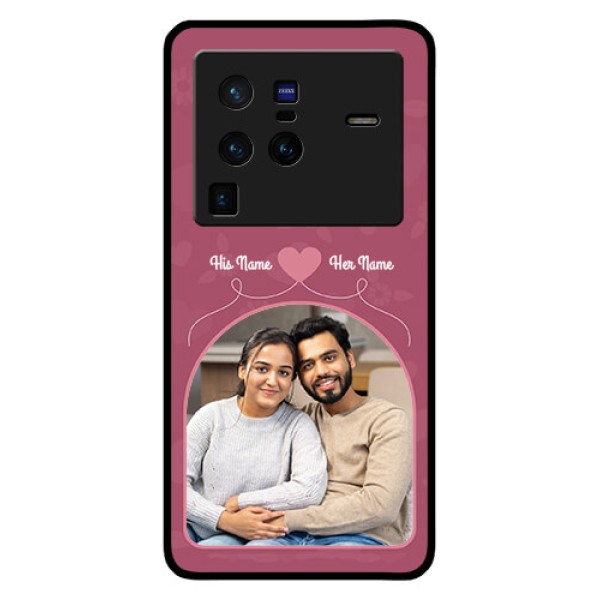 Vivo X80 Pro 5G Photo Printing on Glass Case - Love Floral Design
