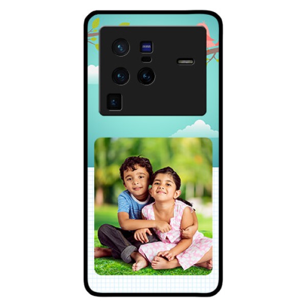 Vivo X80 Pro 5G Photo Printing on Glass Case - Doodle love Design