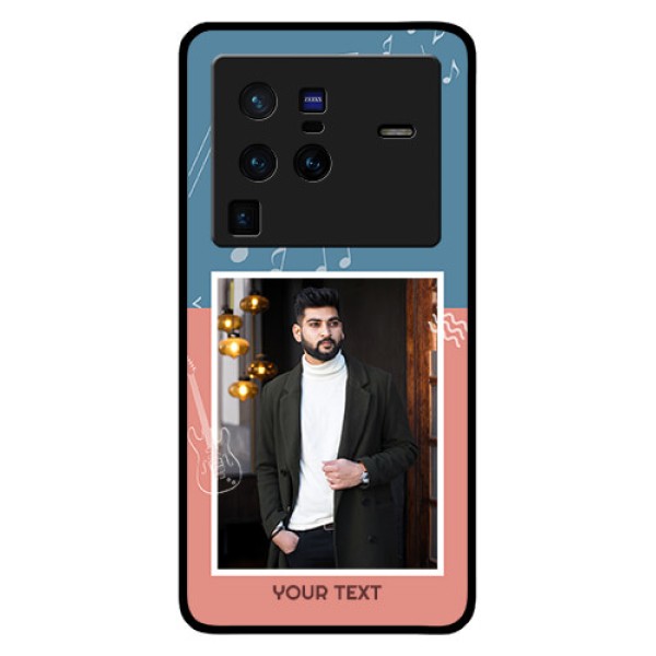 Vivo X80 Pro 5G Photo Printing on Glass Case - with Color Musical Note Design Vivo X80 Pro 5G Photo Printing on Glass Case - with Color Musical Note Design
