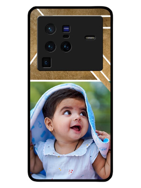 Custom Vivo X80 Pro 5G Personalized Glass Phone Case - Gradient Abstract Texture Design