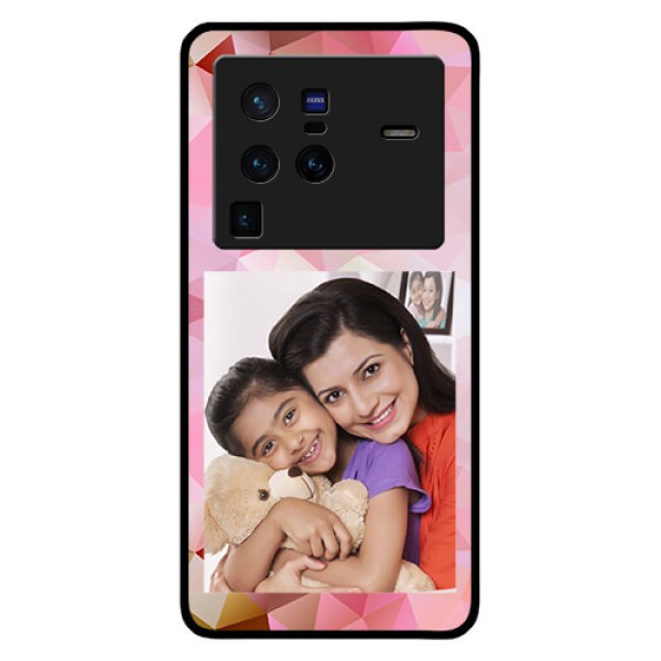 Vivo X80 Pro 5G Photo Printing on Glass Case - Abstract Triangle Design