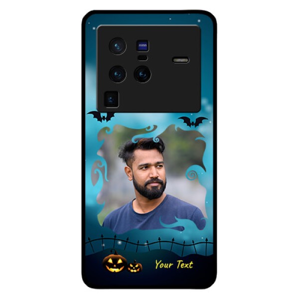 Vivo X80 Pro 5G Custom Glass Phone Case - Halloween frame design