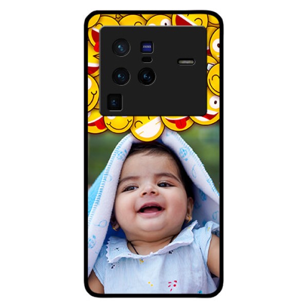 Vivo X80 Pro 5G Custom Glass Mobile Case - with Smiley Emoji Design