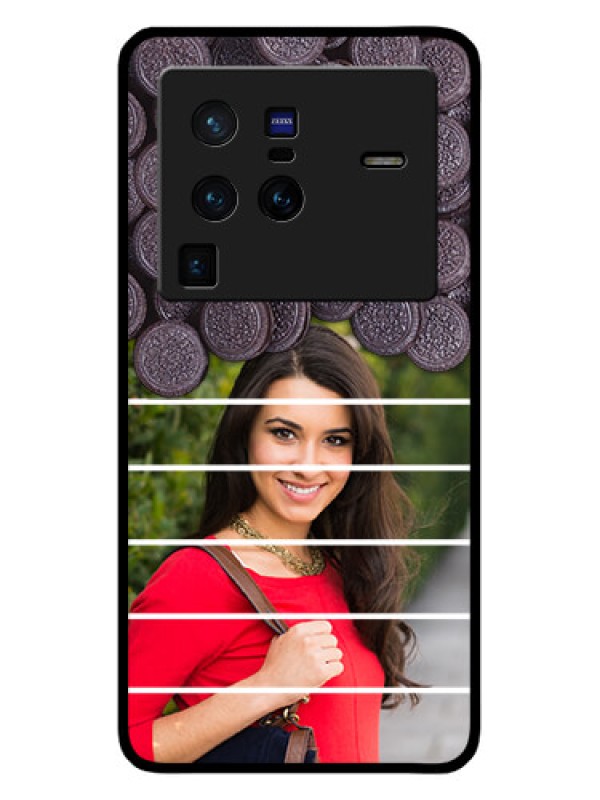Custom Vivo X80 Pro 5G Custom Glass Phone Case - with Oreo Biscuit Design
