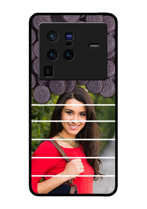 Vivo X80 Pro 5G Custom Glass Phone Case - with Oreo Biscuit Design