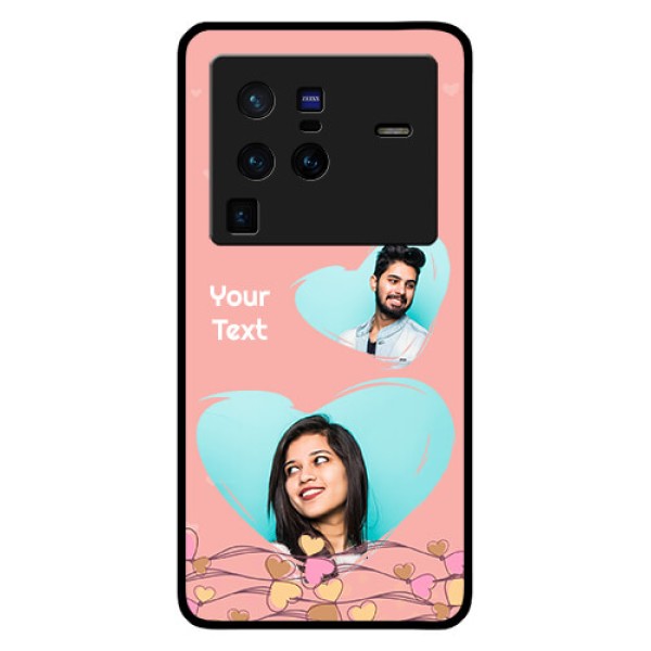 Vivo X80 Pro 5G Custom Glass Mobile Case - Love Doodle Design