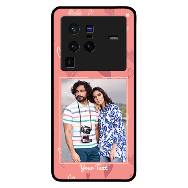 Vivo X80 Pro 5G Custom Glass Phone Case - Love doodle art Design